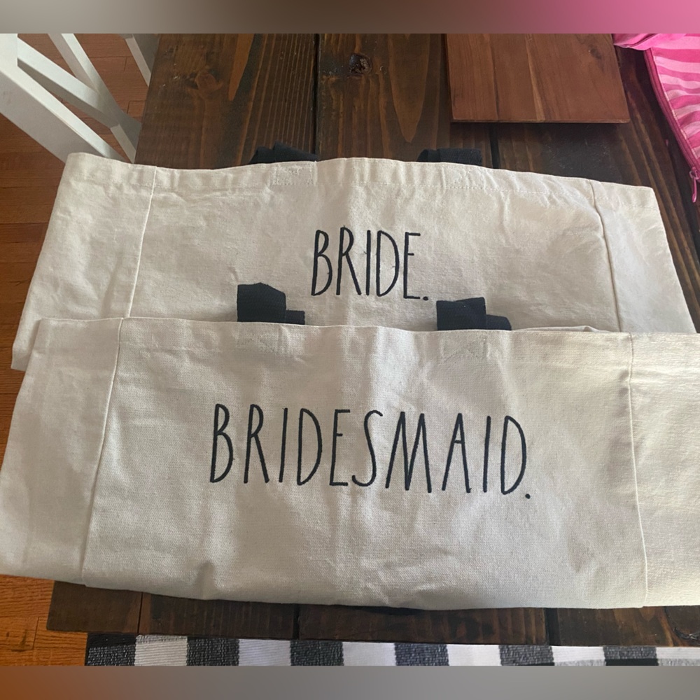 Rae Dunn: Bride and Bridesmaid tote